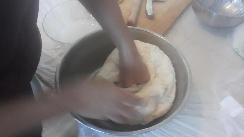 Beat the dough