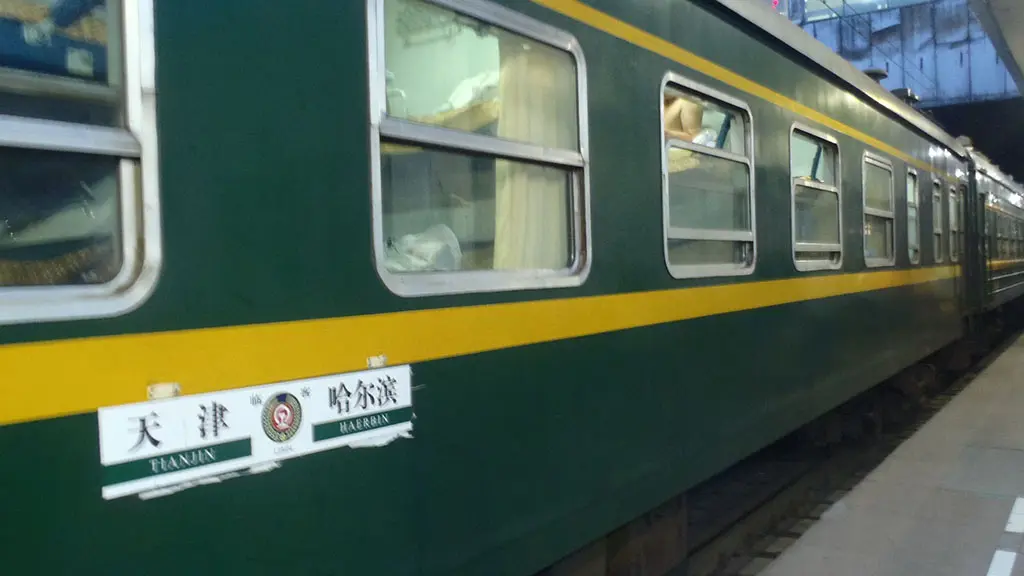 An old school Chinese train